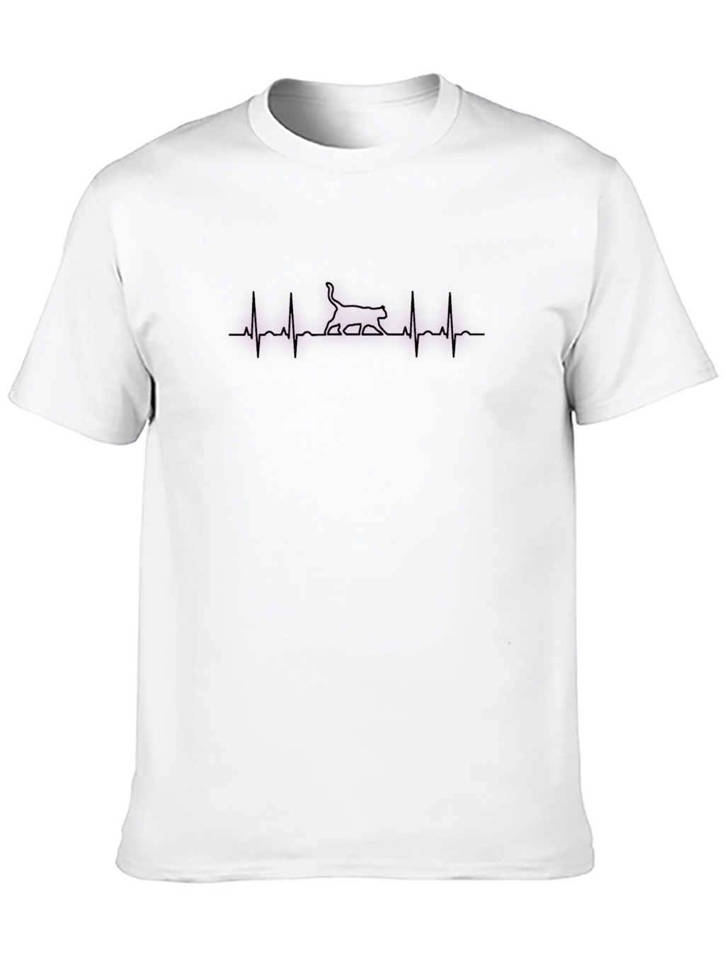 Cat Heartbeat T-Shirt - Purrfect for Cat Lovers!