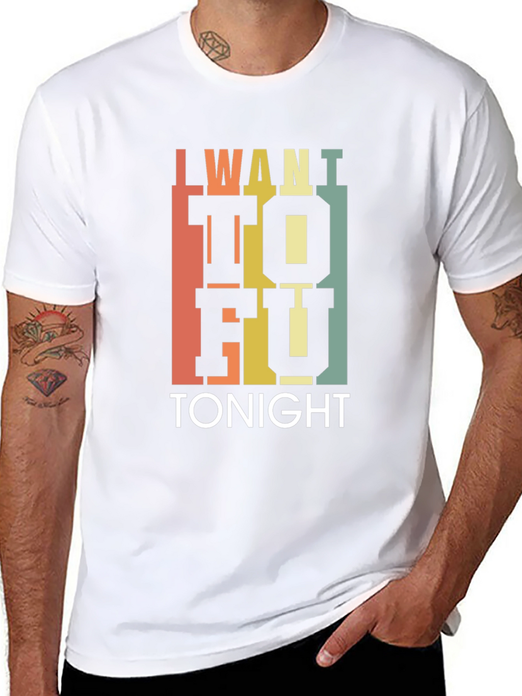 I Want Tofu Tonight T-Shirt - Trendy Foodie Tee