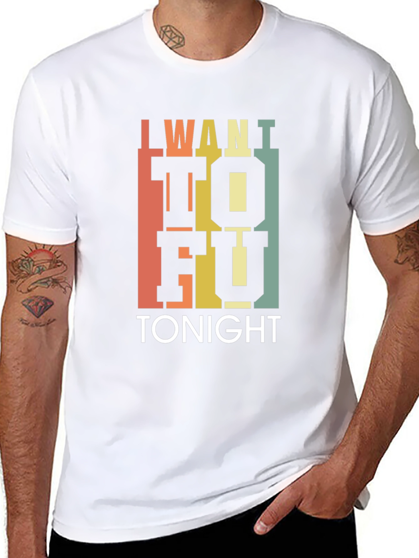 I Want Tofu Tonight T-Shirt - Trendy Foodie Tee