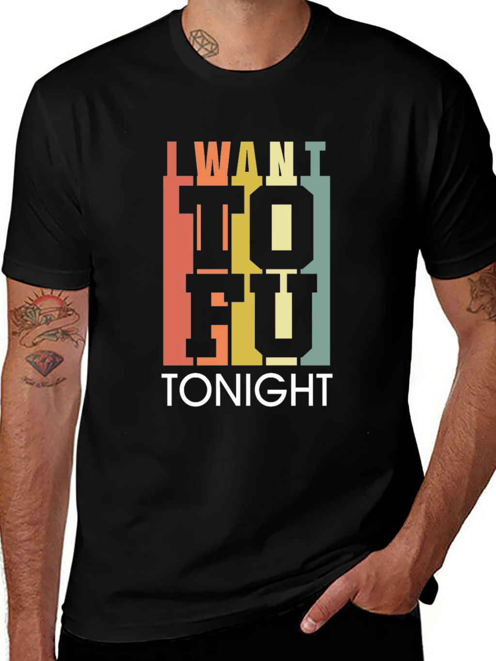 I Want Tofu Tonight T-Shirt - Trendy Foodie Tee