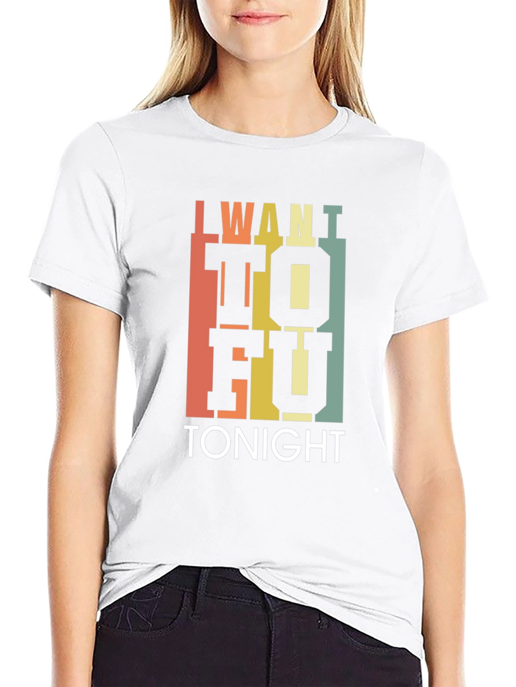 I Want Tofu Tonight T-Shirt - Trendy Foodie Tee