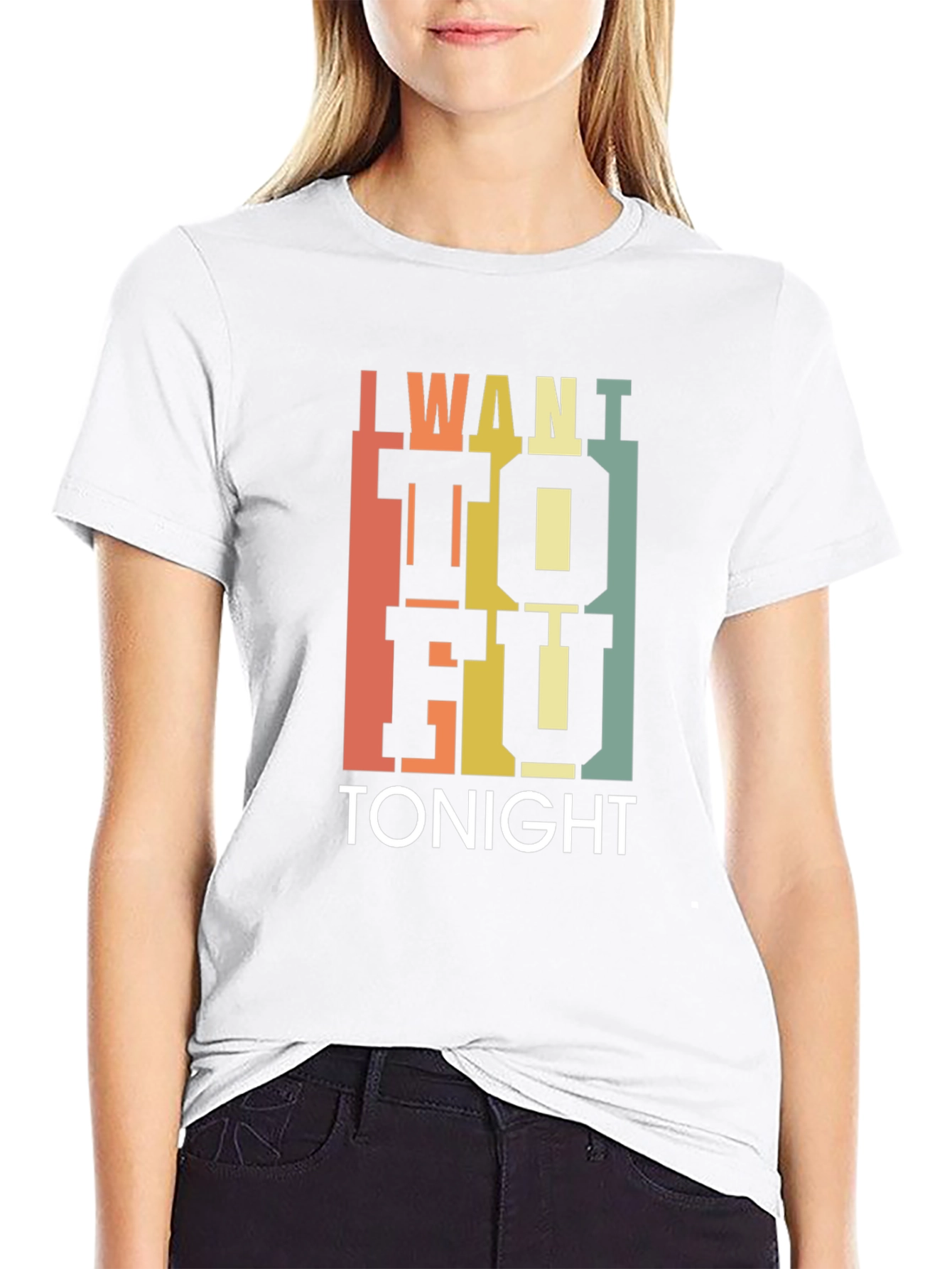 I Want Tofu Tonight T-Shirt - Trendy Foodie Tee