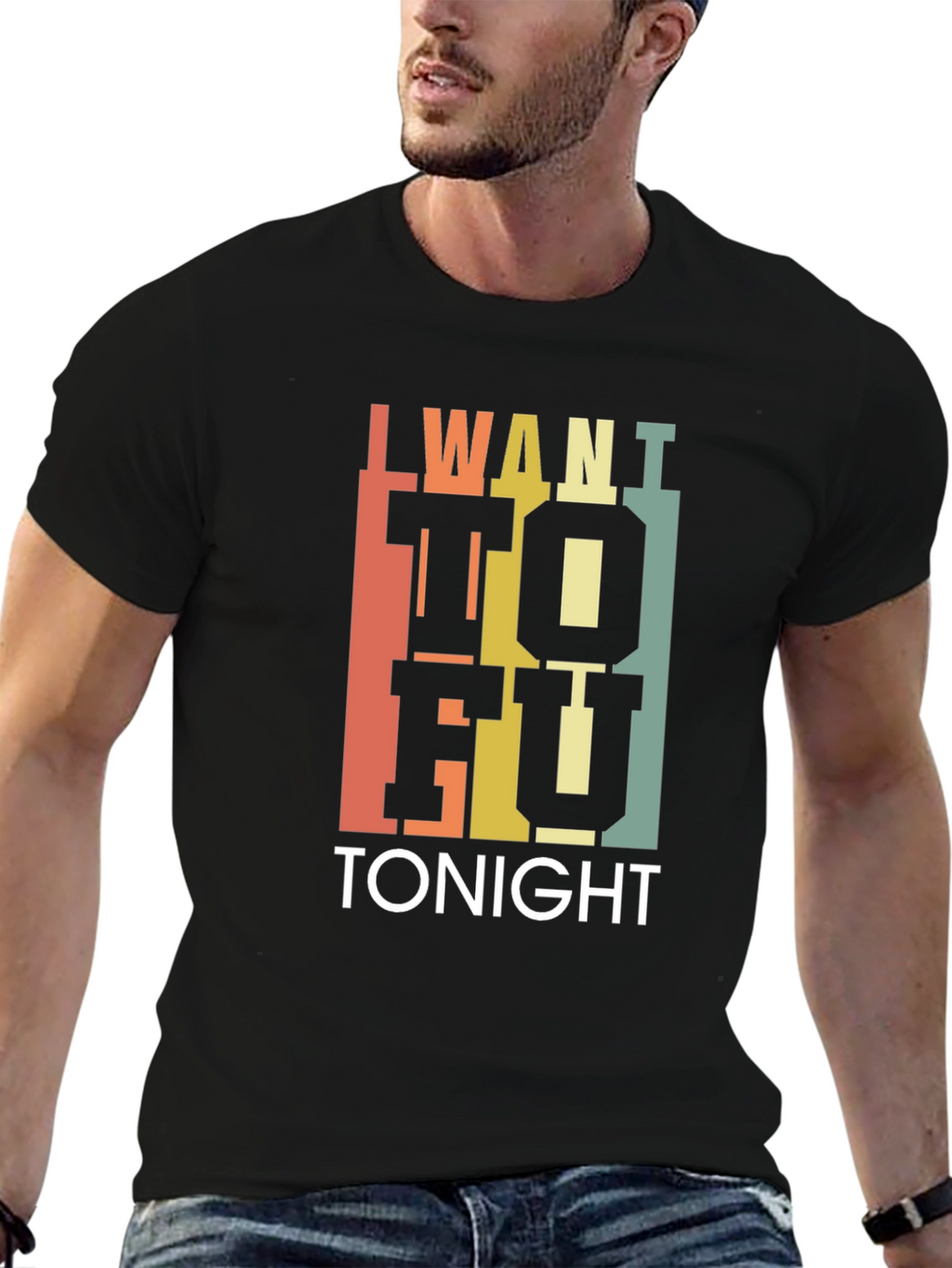 I Want Tofu Tonight T-Shirt - Trendy Foodie Tee