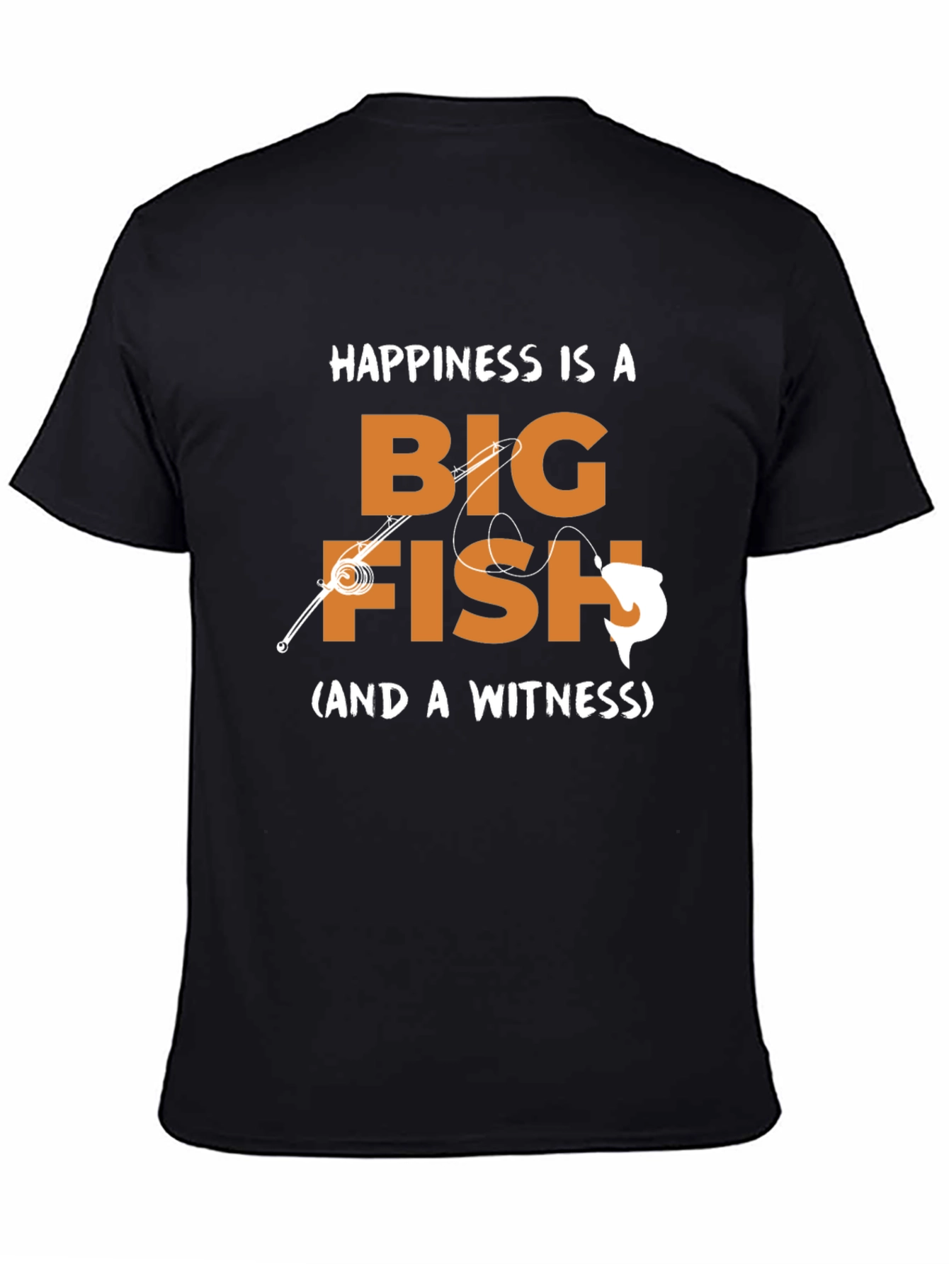 Happiness is a Big Fish T-Shirt - Fishing Graphic Tee
