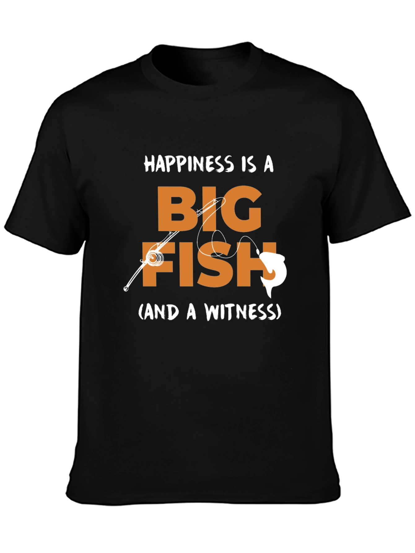 Happiness is a Big Fish T-Shirt - Fishing Graphic Tee