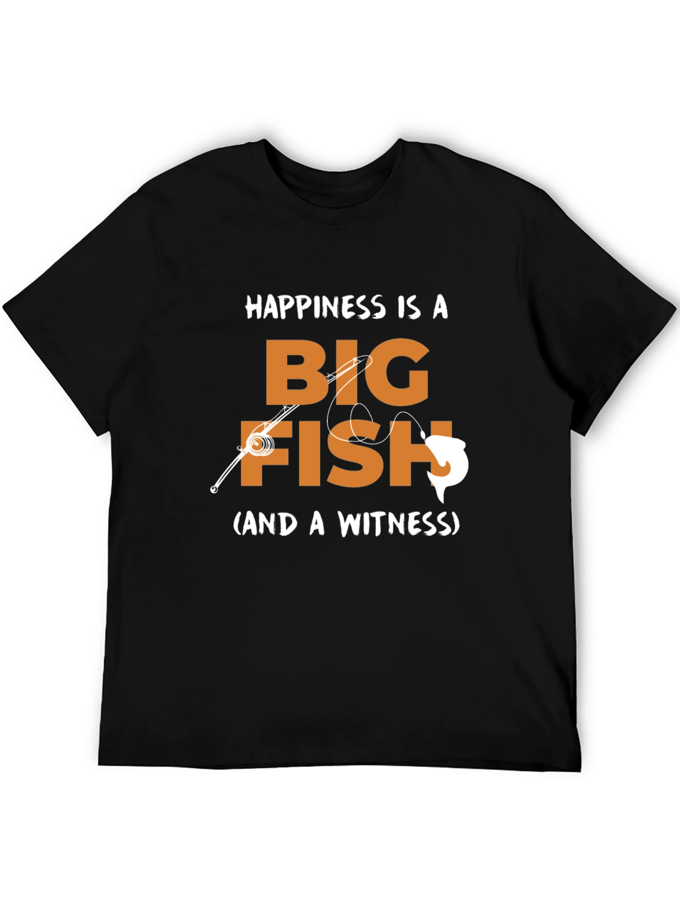 Happiness is a Big Fish T-Shirt - Fishing Graphic Tee