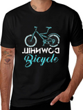 Cool DOMINWCO Bicycle Graphic T-Shirt
