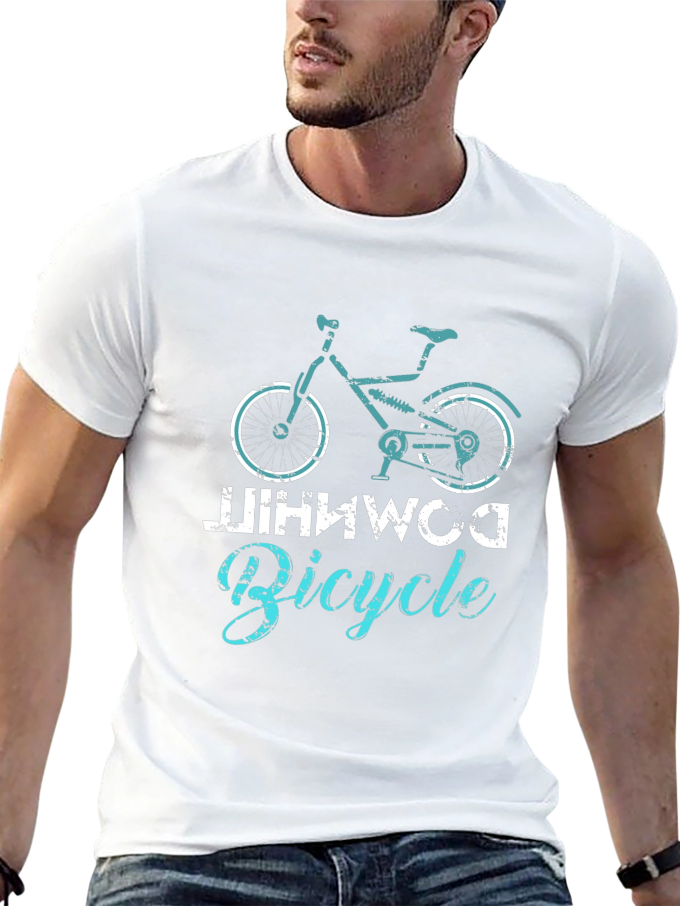 Cool DOMINWCO Bicycle Graphic T-Shirt