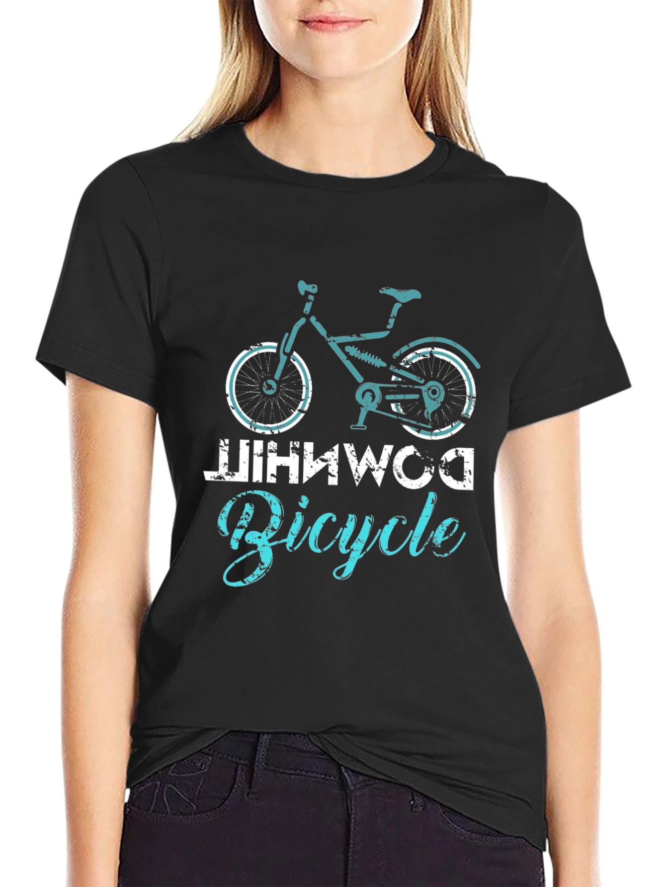 Cool DOMINWCO Bicycle Graphic T-Shirt