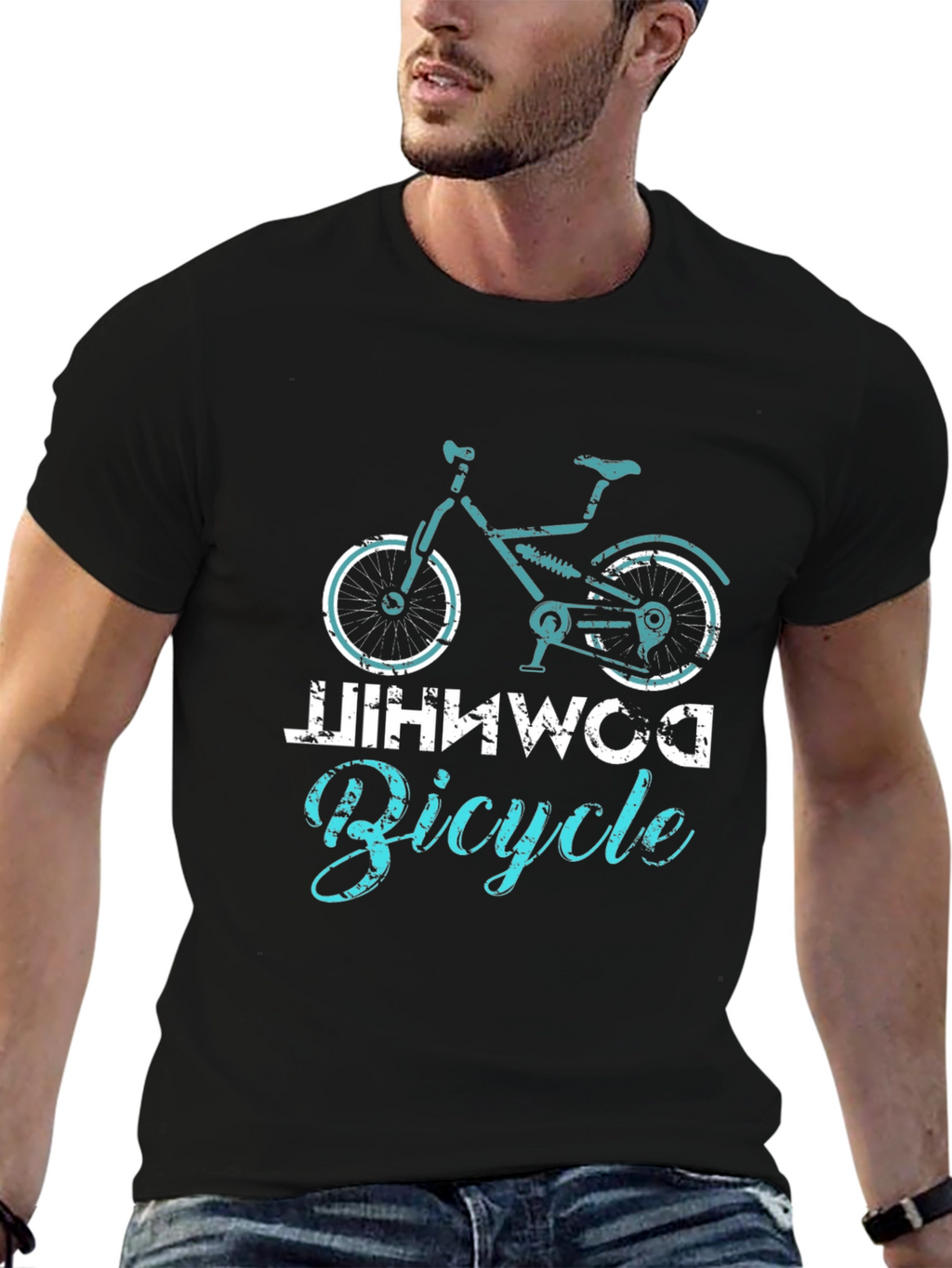 Cool DOMINWCO Bicycle Graphic T-Shirt