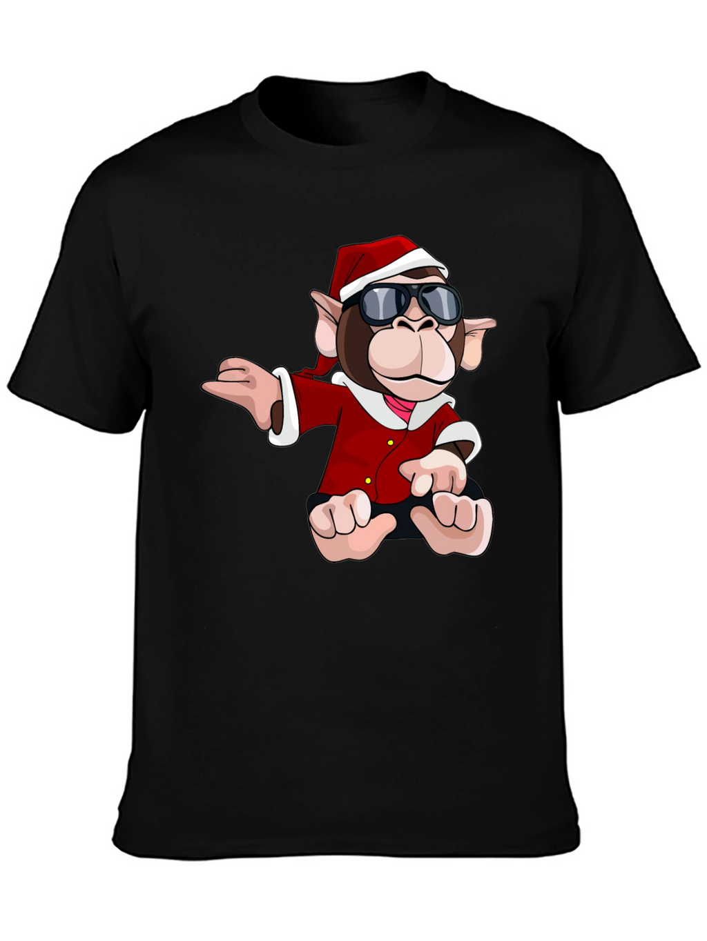 Santa Monkey Graphic Tee