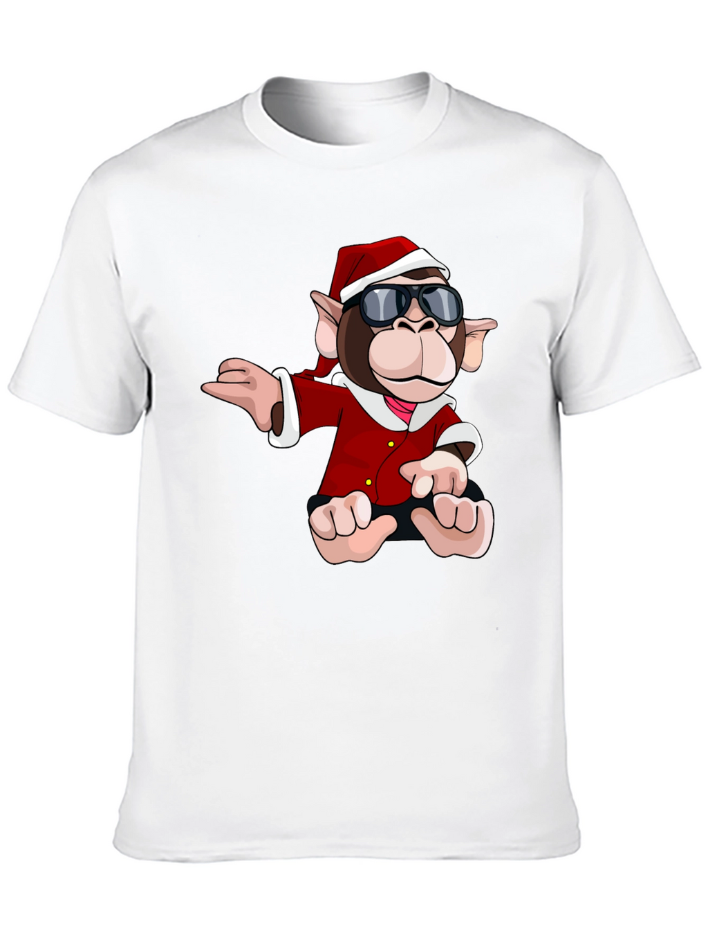 Santa Monkey Graphic Tee