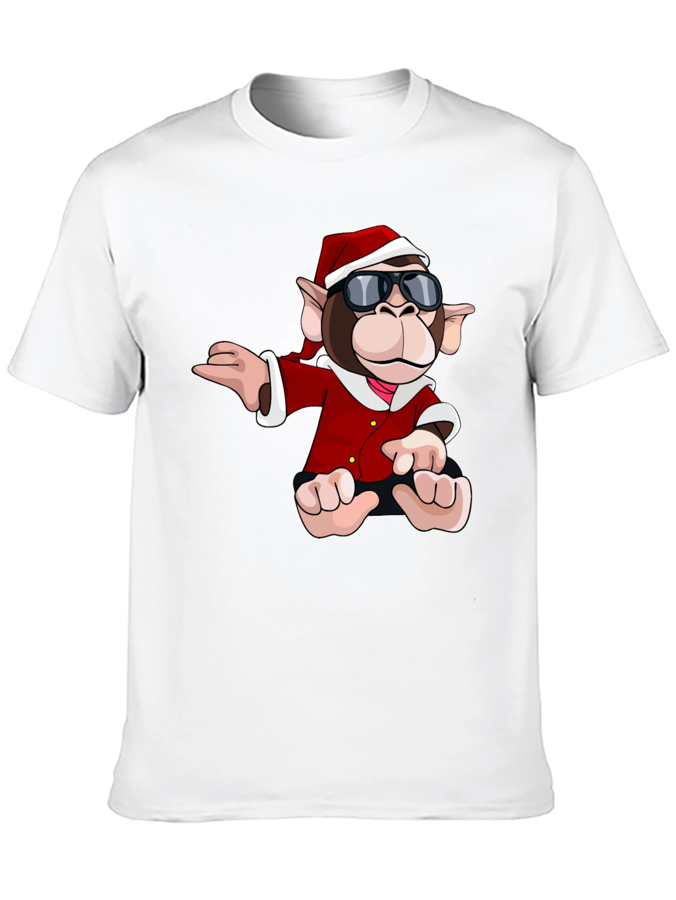 Santa Monkey Graphic Tee