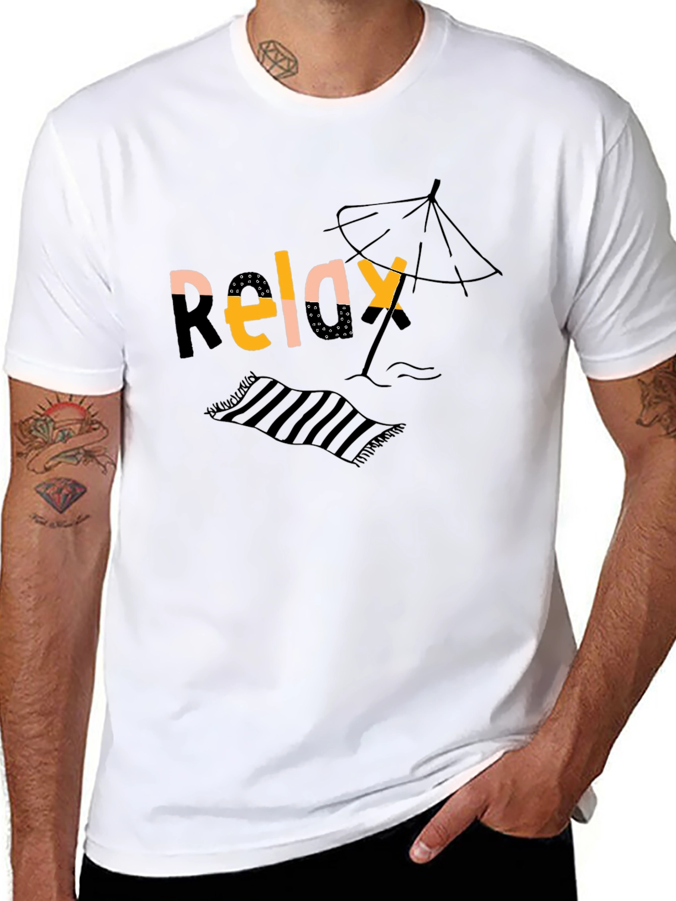 Relax Beach Graphic Tee - Vacation Vibes