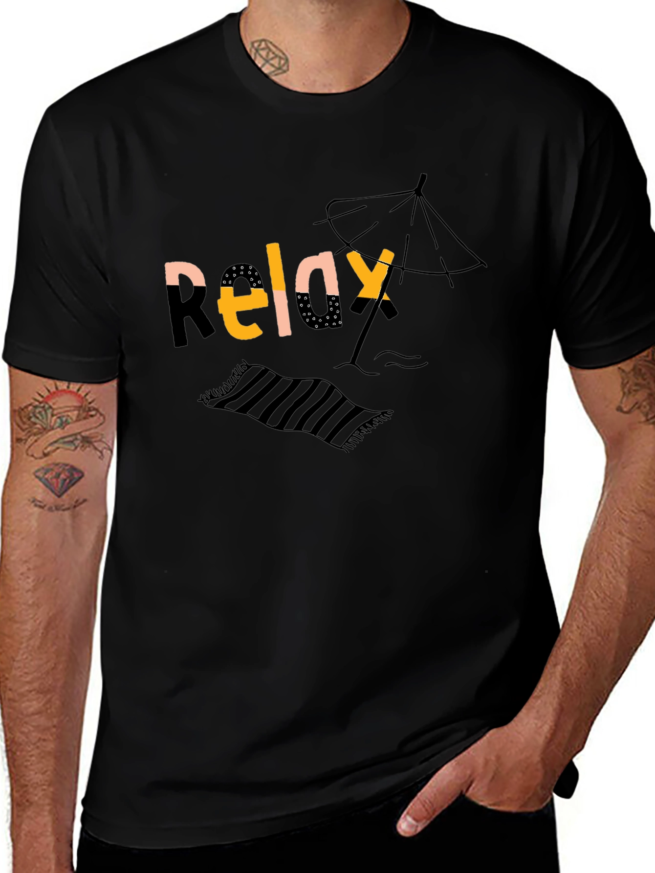 Relax Beach Graphic Tee - Vacation Vibes