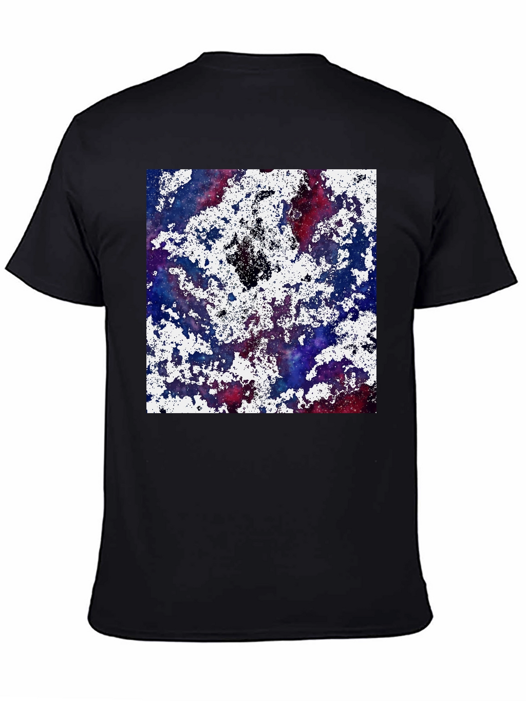 Galaxy Splatter Print T-Shirt - Cosmic Style