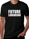 Future Librarian T-Shirt - Black Cotton Tee