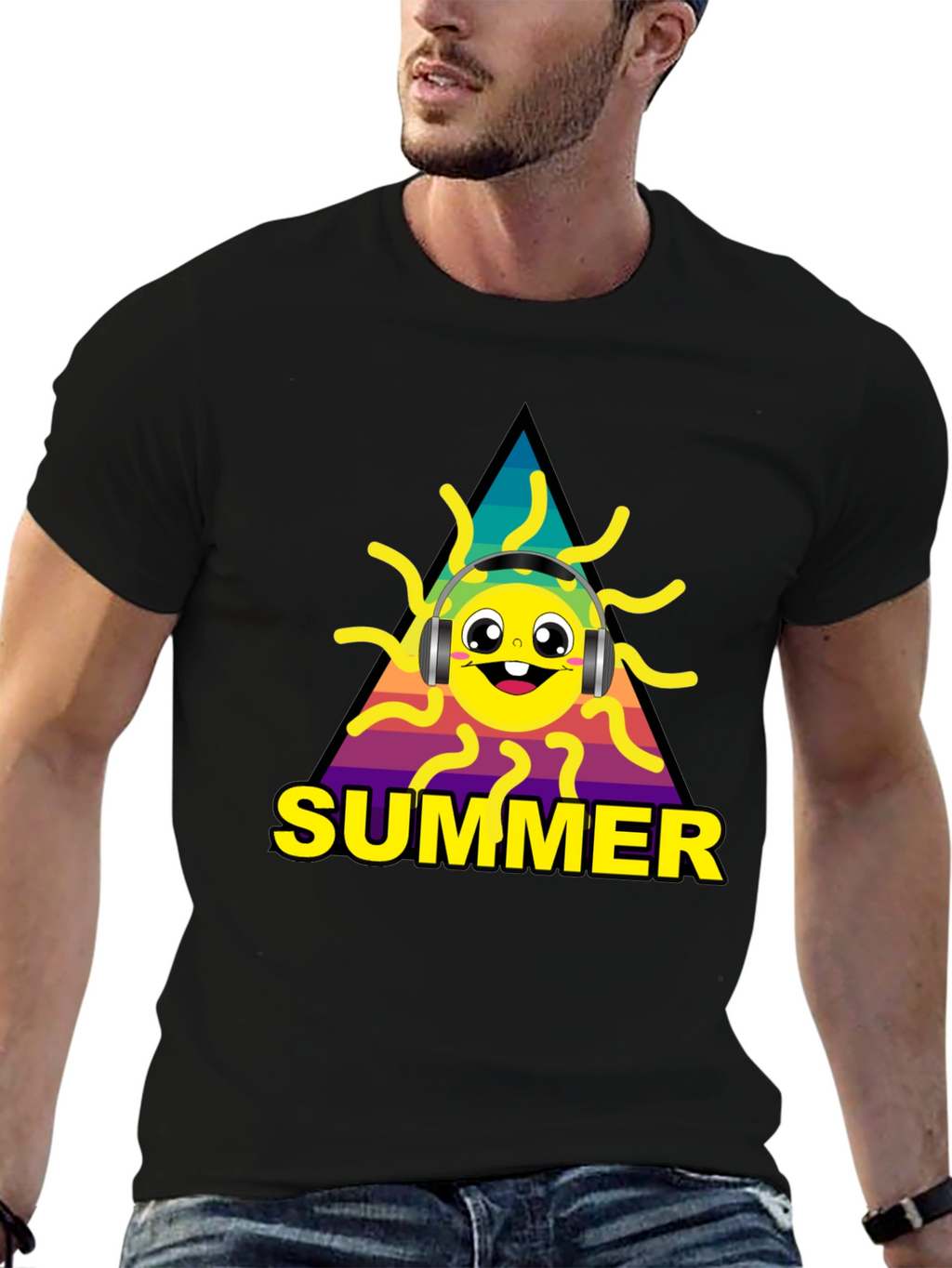Summer Sun Graphic Tee - Music Lovers Style