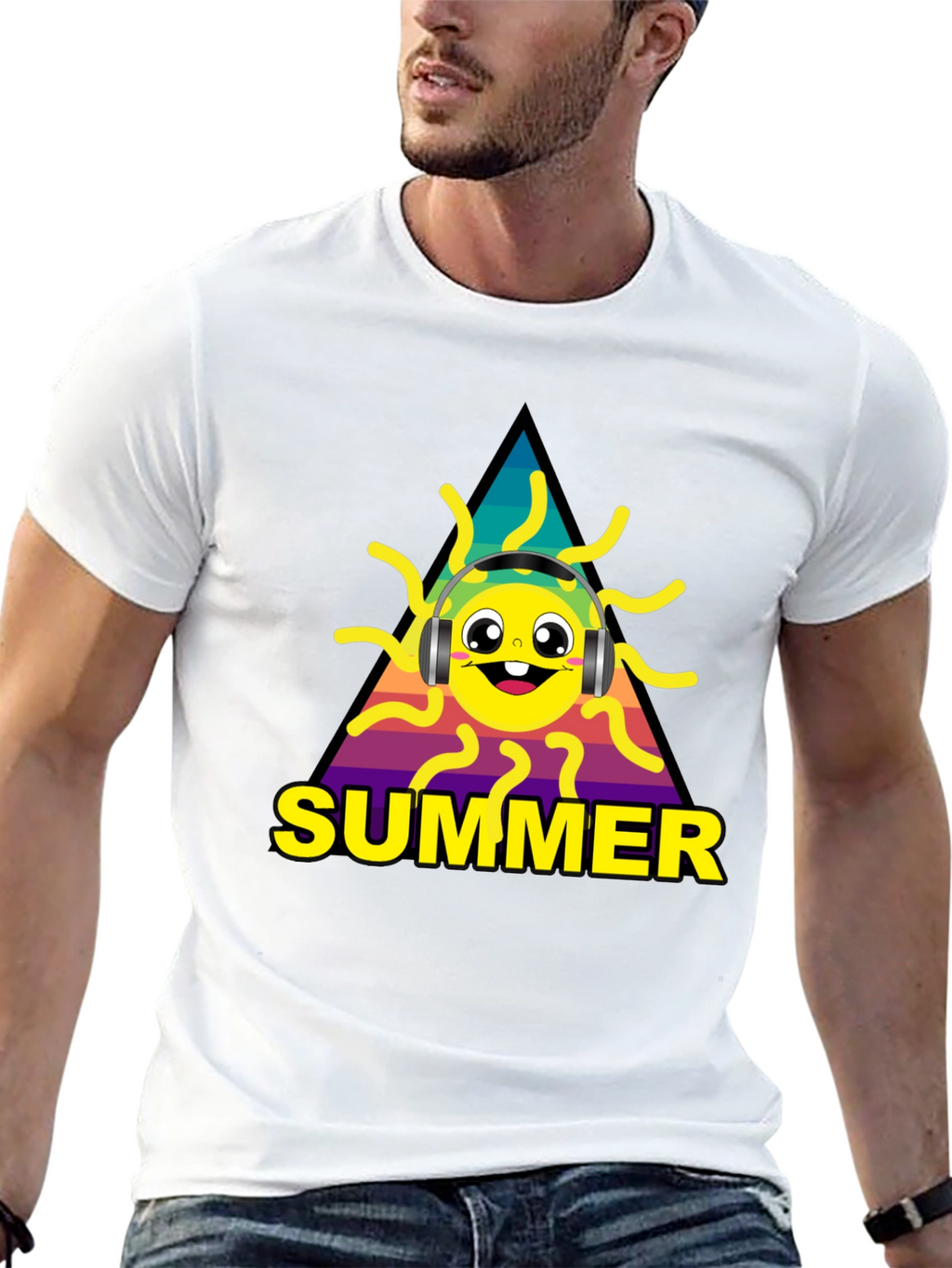 Summer Sun Graphic Tee - Music Lovers Style