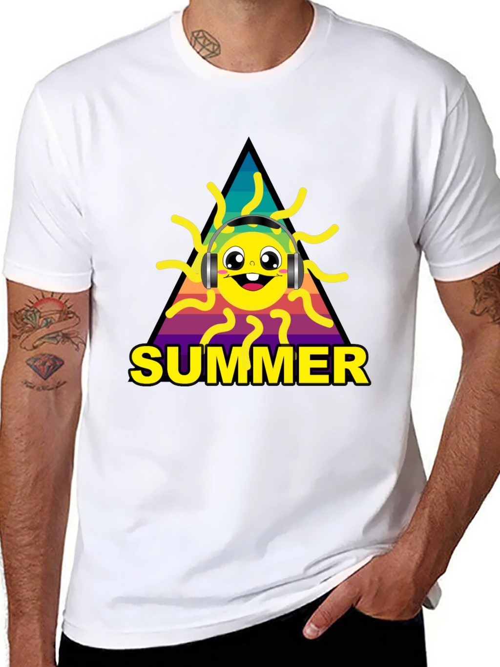 Summer Sun Graphic Tee - Music Lovers Style