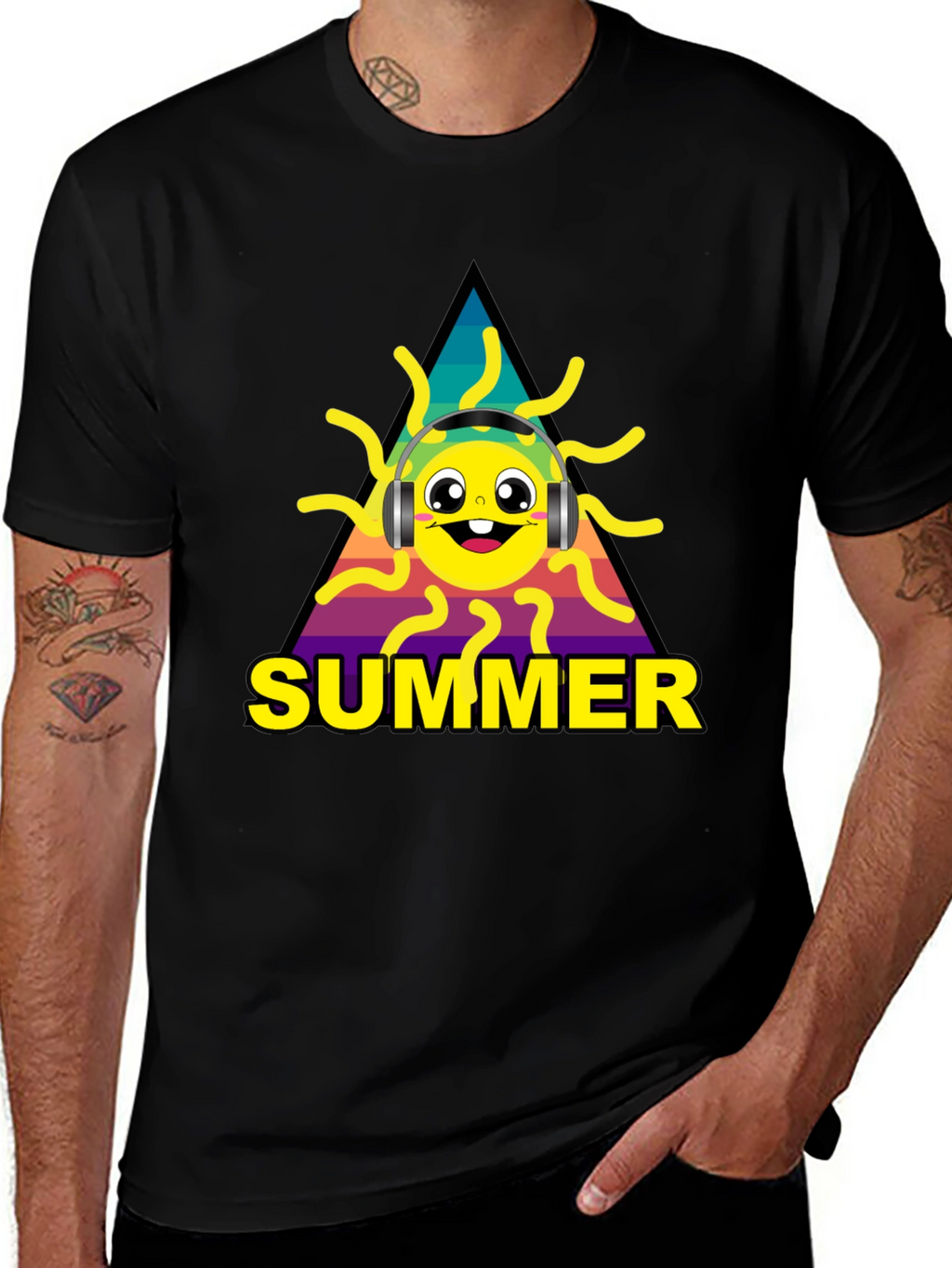 Summer Sun Graphic Tee - Music Lovers Style