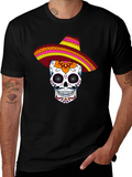 Sugar Skull Sombrero Graphic Tee