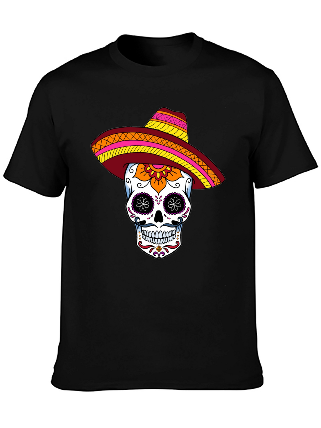 Sugar Skull Sombrero Graphic Tee