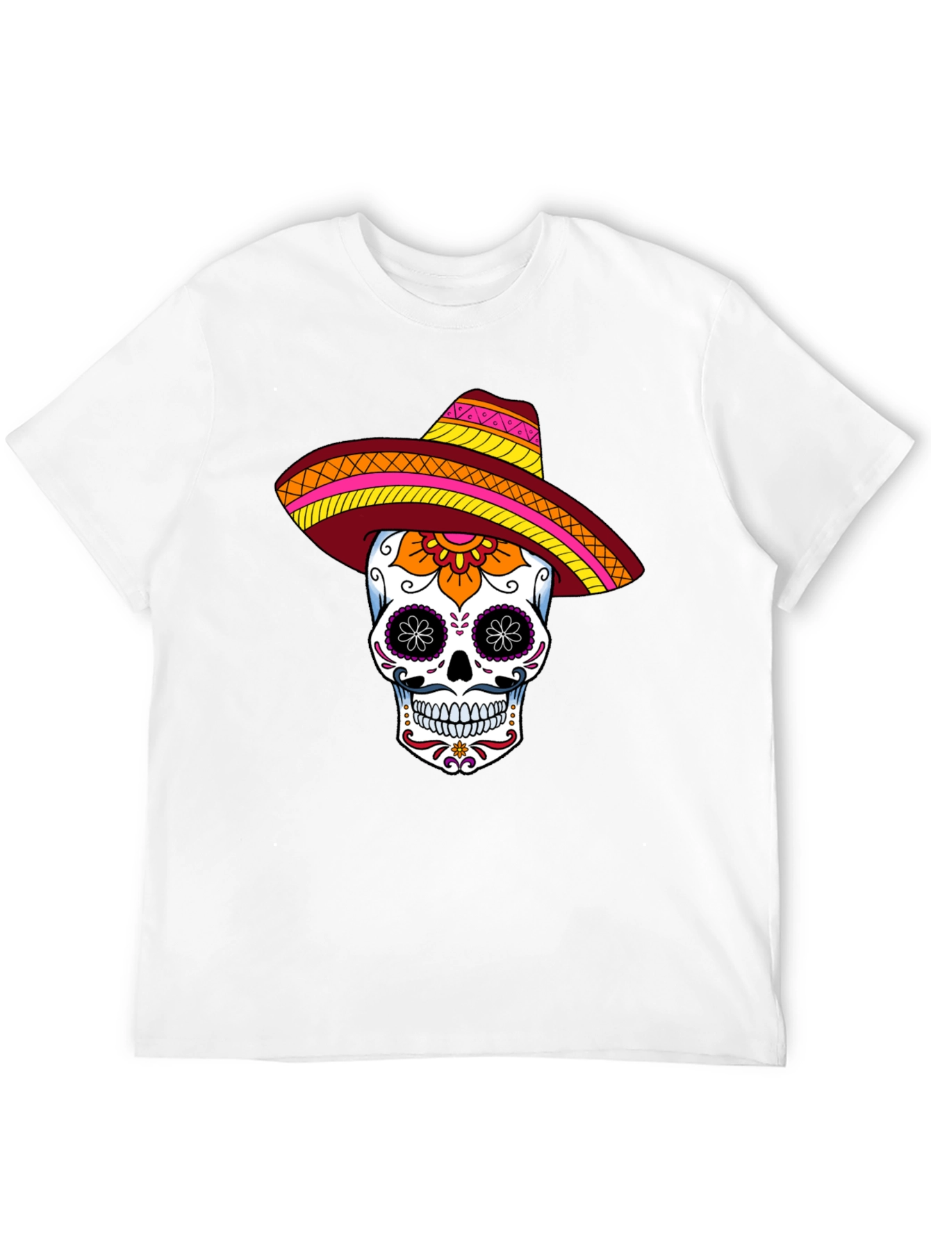 Sugar Skull Sombrero Graphic Tee