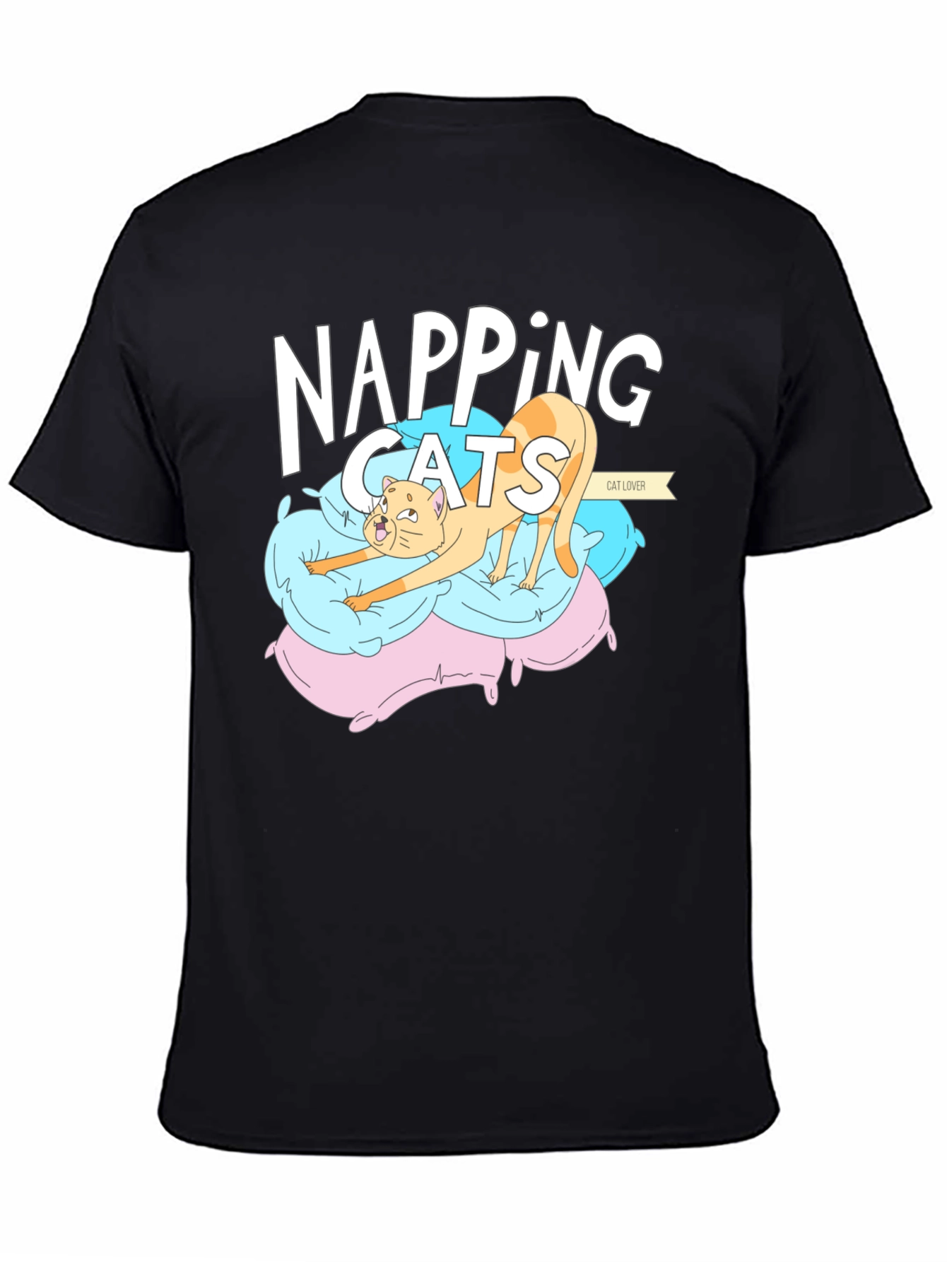 Napping Cats Graphic T-Shirt: Comfort for Cat Lovers