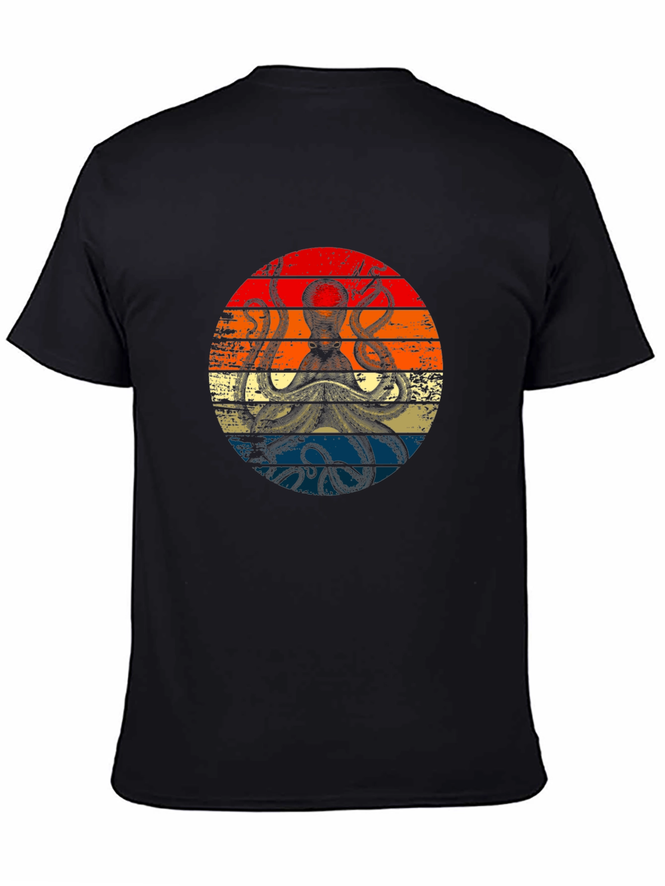 Retro Octopus Graphic Tee - Vintage Style Kraken T-Shirt