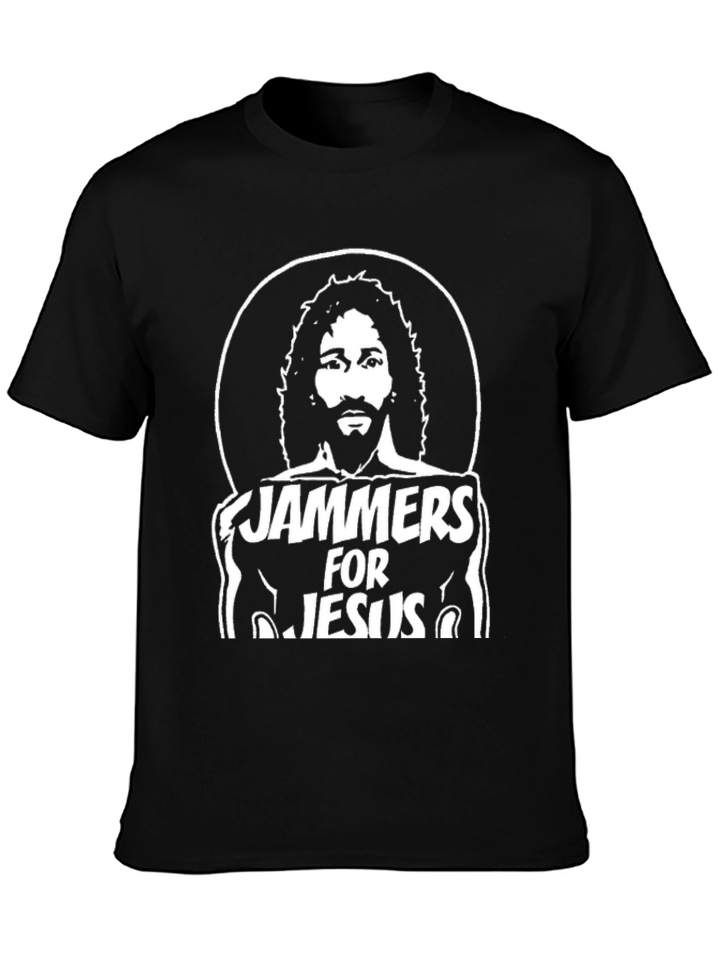 Jammer For Jesus Black Graphic Tee