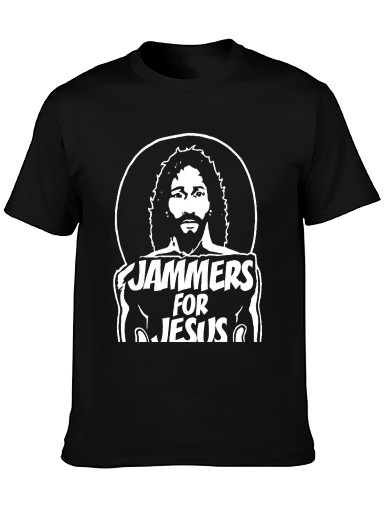 Jammer For Jesus Black Graphic Tee