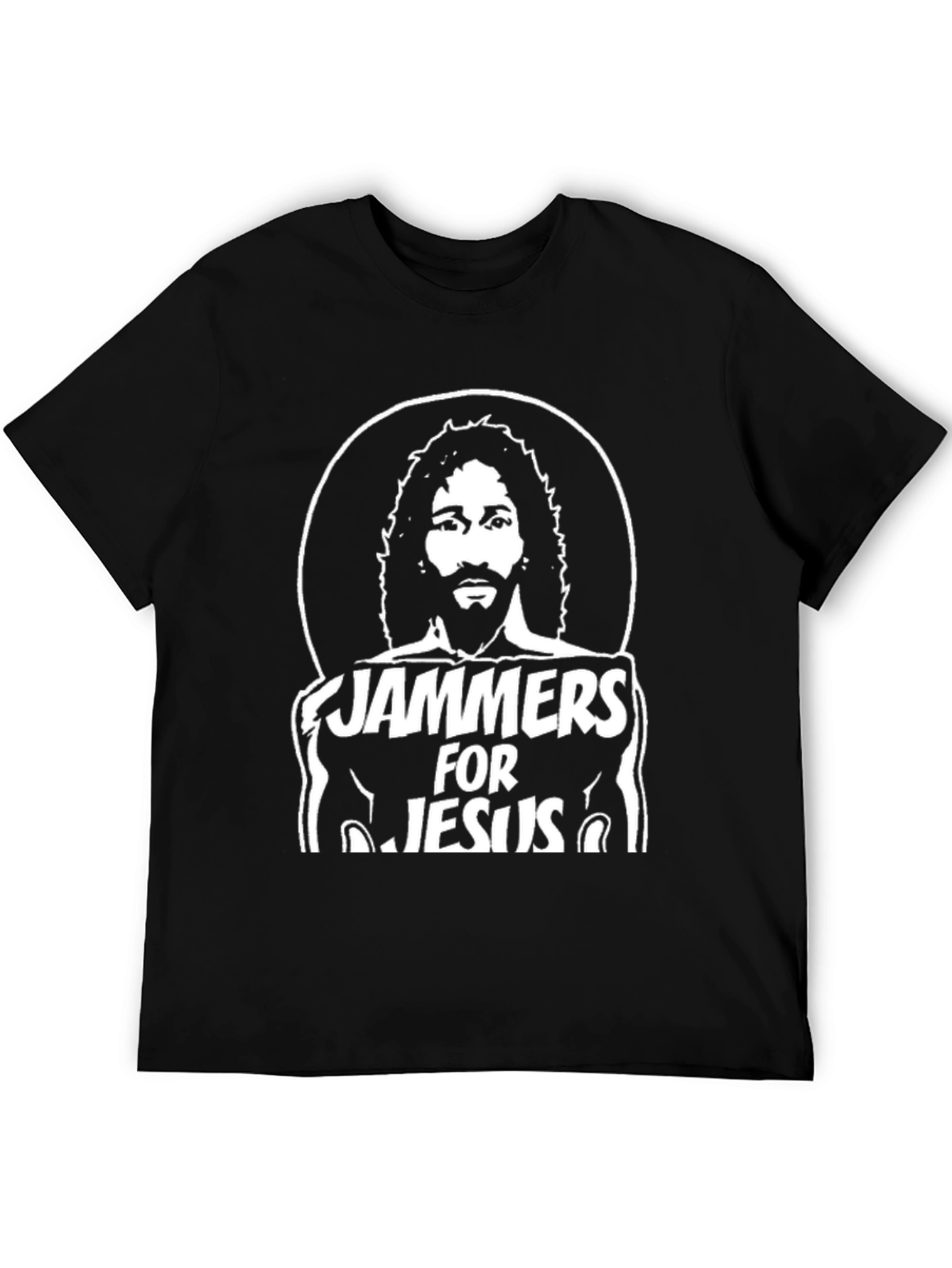 Jammer For Jesus Black Graphic Tee
