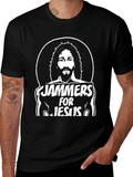 Jammer For Jesus Black Graphic Tee