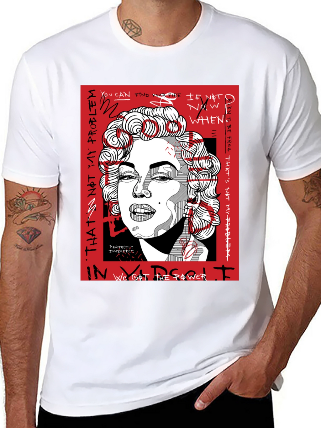 Marilyn Monroe Graphic Print T-Shirt