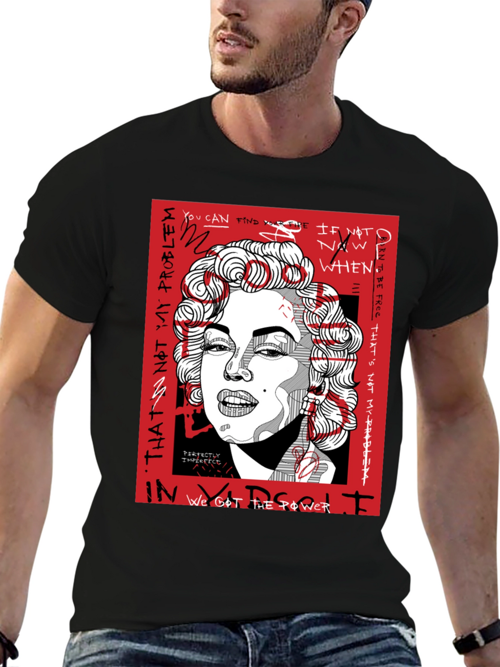 Marilyn Monroe Graphic Print T-Shirt