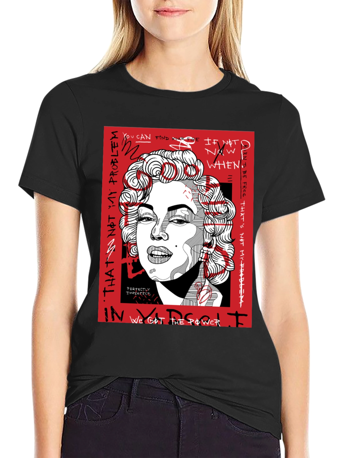 Marilyn Monroe Graphic Print T-Shirt
