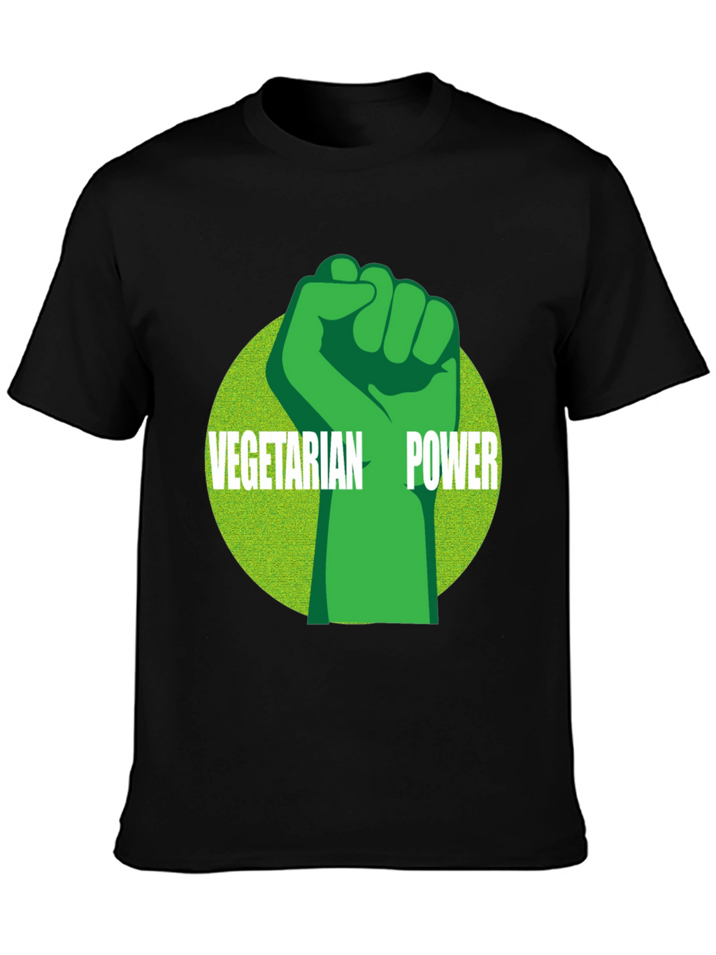 Vegetarian Power Graphic Tee - Black