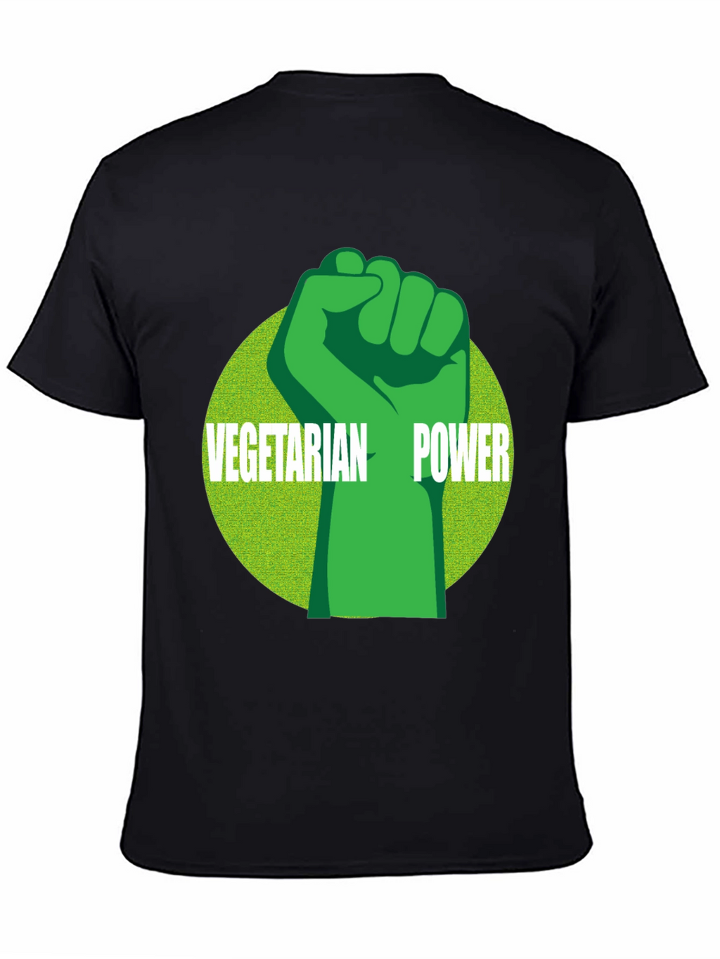 Vegetarian Power Graphic Tee - Black
