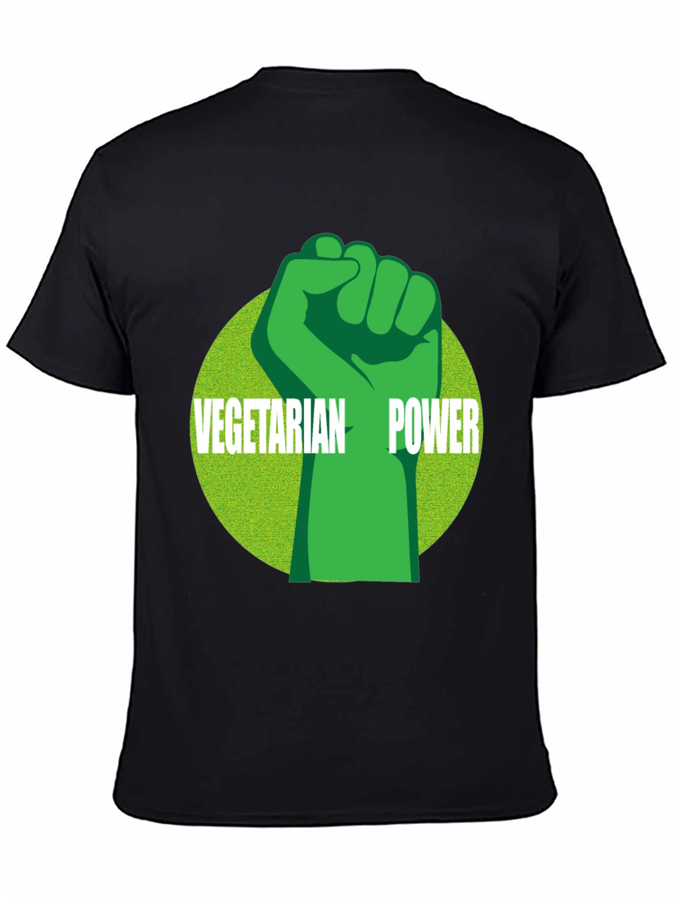 Vegetarian Power Graphic Tee - Black