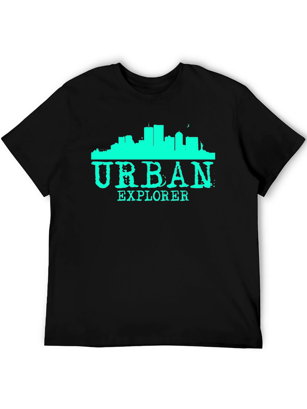 Urban Explorer Black Graphic T-Shirt
