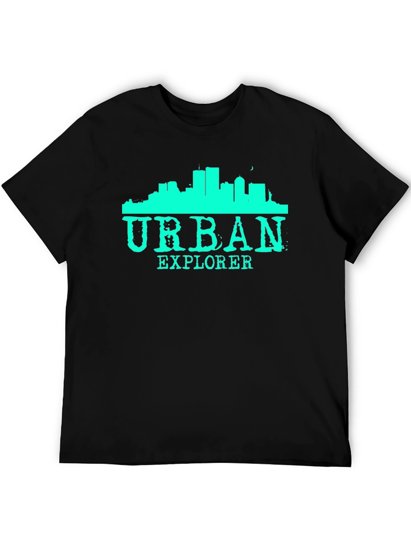 Urban Explorer Black Graphic T-Shirt