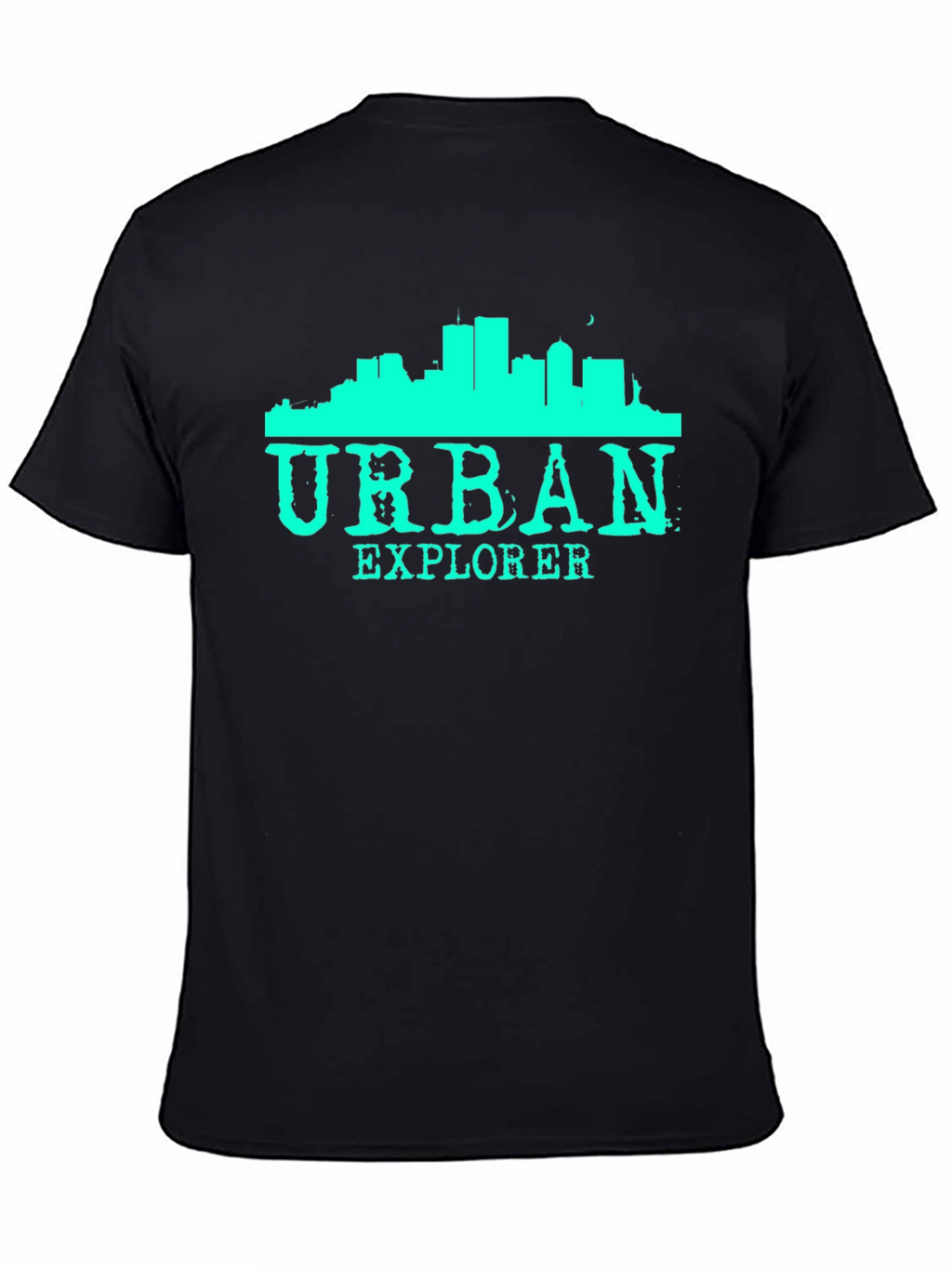 Urban Explorer Black Graphic T-Shirt