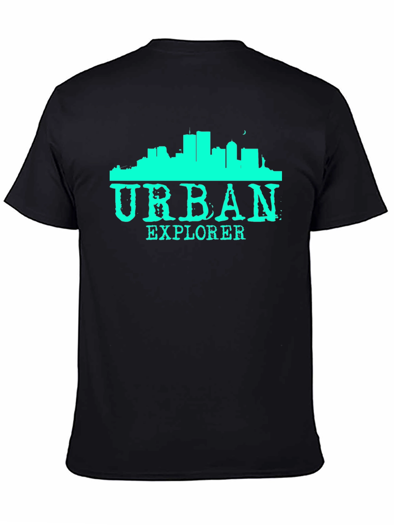 Urban Explorer Black Graphic T-Shirt