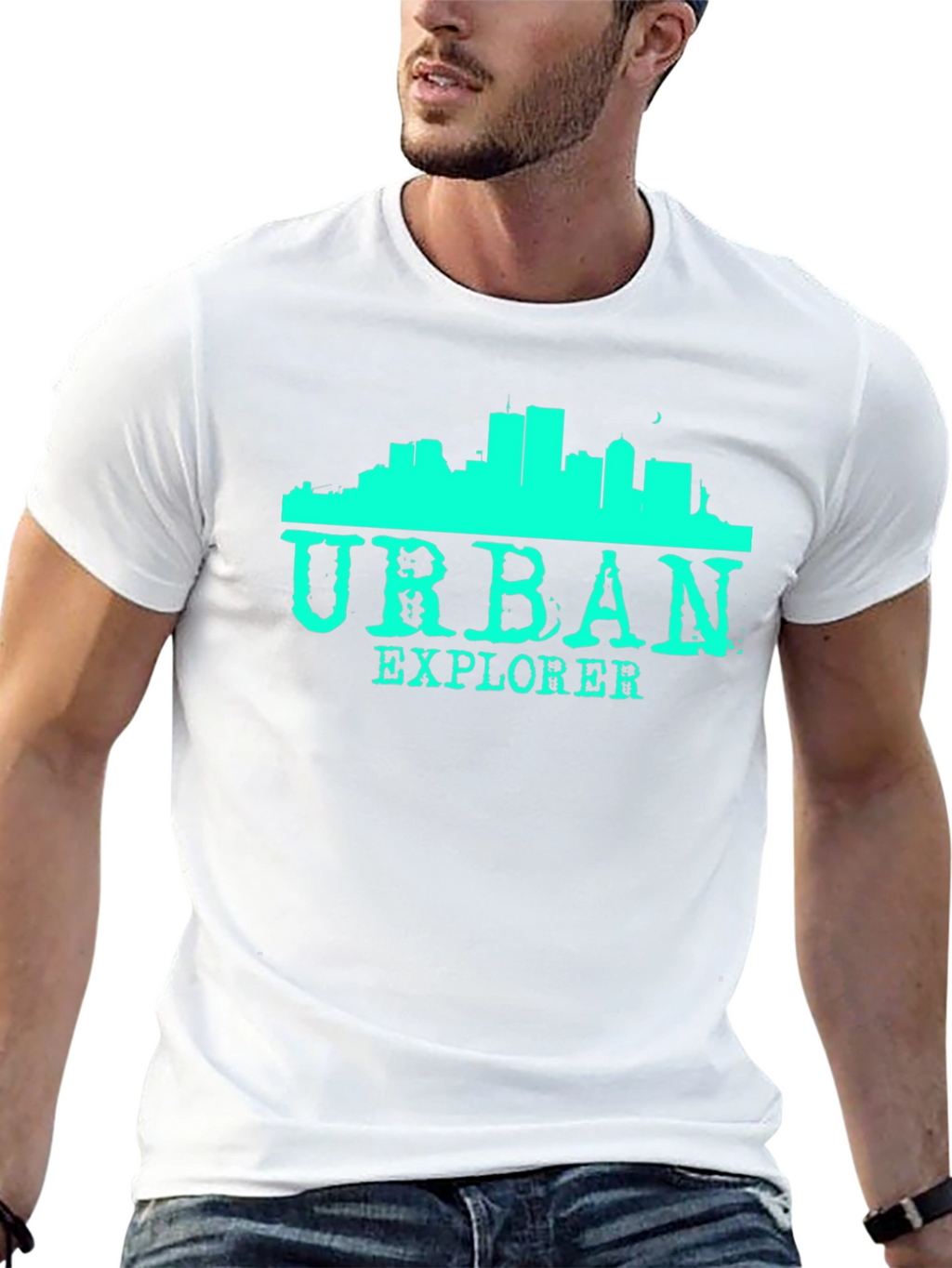 Urban Explorer Black Graphic T-Shirt