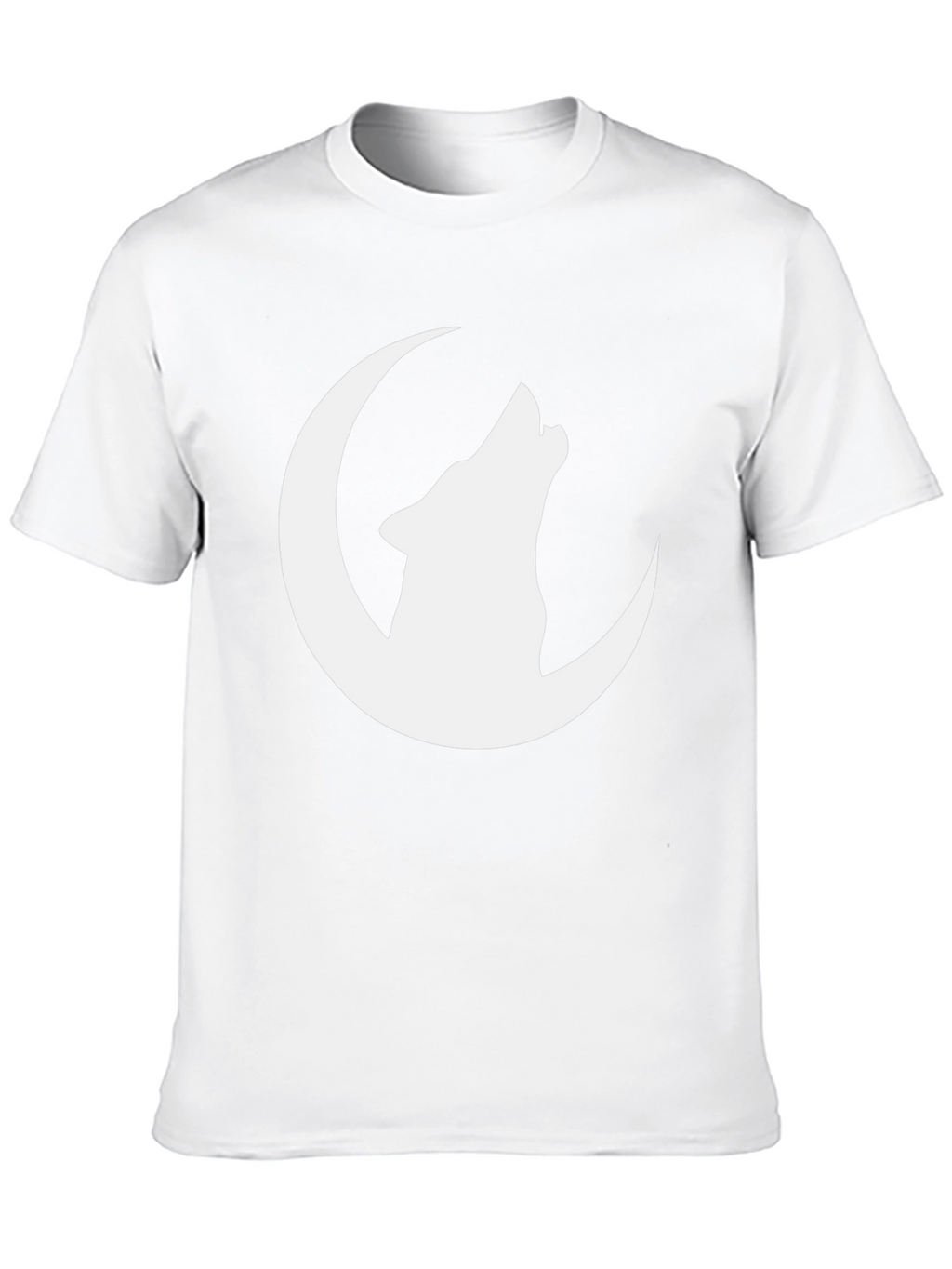 Wolf Moon Graphic Tee - Black Cotton T-Shirt
