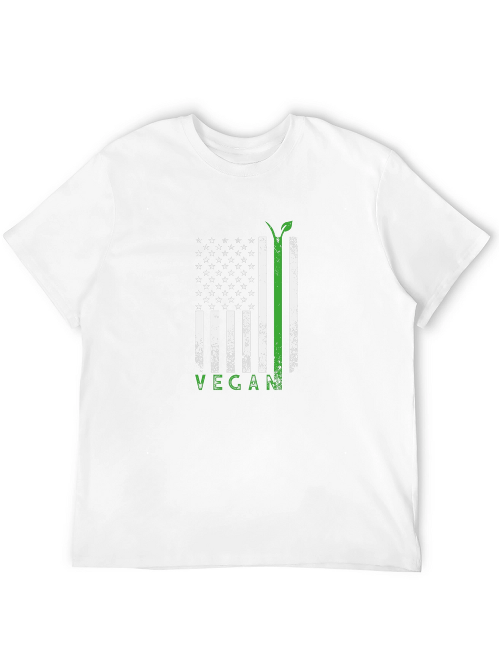 Vegan USA Flag T-Shirt - Black
