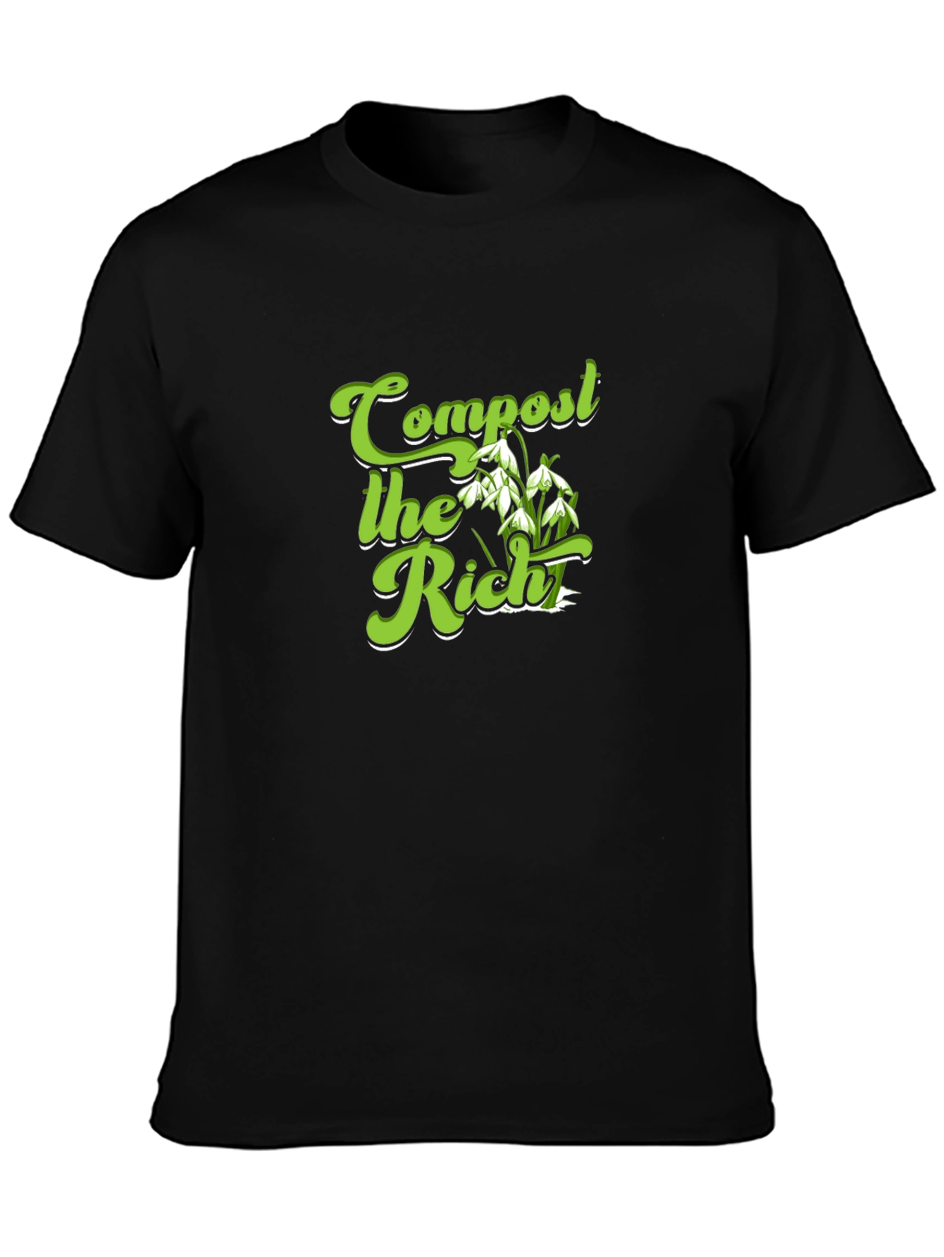 Compost the Rich Graphic T-Shirt - Political Statement Tee