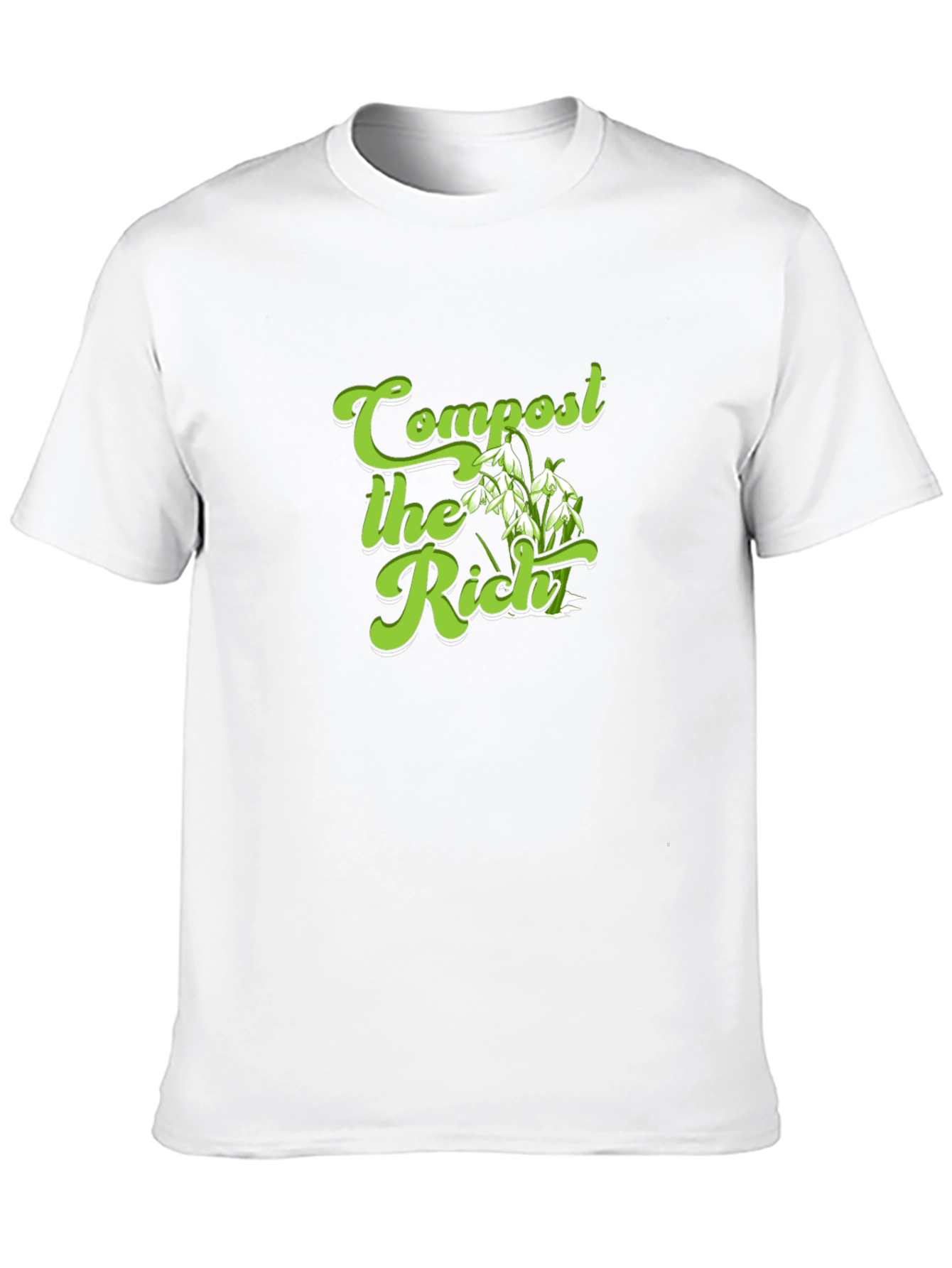 Compost the Rich Graphic T-Shirt - Political Statement Tee