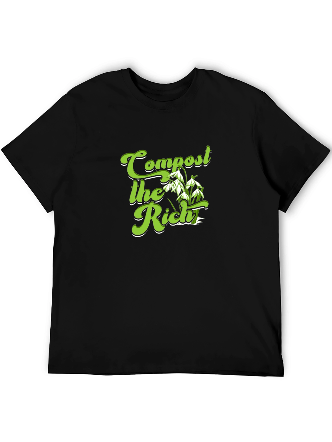 Compost the Rich Graphic T-Shirt - Political Statement Tee